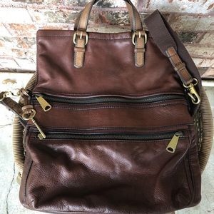 Fossil fold over cross body bag